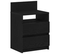 (black, 1 pcs) vidaXL Bedside Cabinets with 2 Drawers Nightstand Bed Side Table Side Cabinet