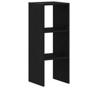 (black, 1 pcs) vidaXL Bookcases Stackable Bookshelf Storage Shelf Book Stand Engineered Wood