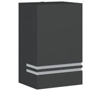 (black, 1 pcs) vidaXL Outdoor Wall Light Door Wall Lantern Wall Lamp Black Stainless Steel