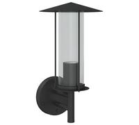 (black, 1 pcs) vidaXL Outdoor Wall Lights Wall Lamps Garden Wall Lantern Stainless Steel