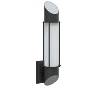 (black, 1 pcs) vidaXL Outdoor Wall Lights Wall Lantern Wall Lamp 2 pcs Silver Stainless Steel