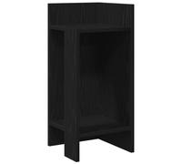 vidaXL Side Table with Shelf Black 25.5x27x60 cm