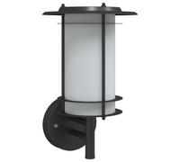 (black, 1 pcs/ without sensor) vidaXL Outdoor Wall Lights with Sensors Wall Lamp 2 pcs Black Stainless Steel