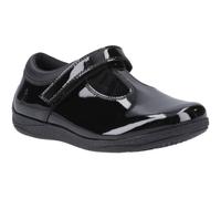 Caitlin T-Bar Patent Junior Hush Puppies Black Infant 10.5