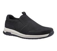 Hush Puppies Cole Slip On Leather Memory Foam Men's | Slip On Shoes | Black Nubuck | UK Size 10