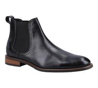 (Black, 10 (Adults')) Hush Puppies Diego Chelsea Leather Men's Black Boots