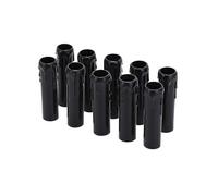 （Black） 10 Pcs Plastic Candle Drip Tubes for Chandeliers, Bulbs, Sleeves
