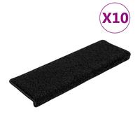 (black, 10) vidaXL Carpet Stair Treads Decorative Stair Step Protector Rug Stair Mats