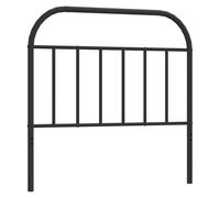 vidaXL Metal Replace Headboard Black 100 cm