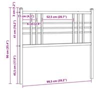 (black, 100 cm) vidaXL Metal Headboard Bedroom Home Bed Header Bed Headboard Black 160 cm