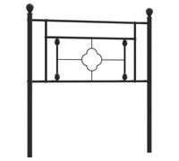 (black, 100 cm) vidaXL Metal Headboard Bedroom Home Decorative Bed Header Metal Bed Headboard