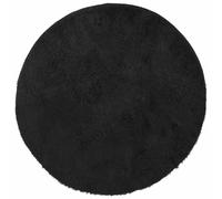 vidaXL Shaggy Rug High Pile NAVARRA Black 100x100 cm Polyester, Area Rug, living room rug, bedroom rug, fluffy rug, modern rug, non-slip rug, foldable rug