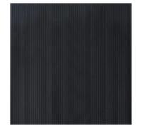 vidaXL Rug Square Black 100x100 cm Bamboo