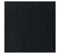 vidaXL Black Bamboo Rug Floor Mat - Rectangular Carpet Runner for Living Room, Hallway - Durable, Water-Resistant, Anti-Slip Backing, 100x100cm