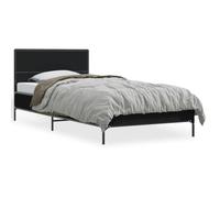 (black, 100 x 200 cm) vidaXL Bed Frame Home Bed Base Smoked Oak 140x190 cm Engineered Wood and Metal