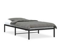 (black, 100 x 200 cm) vidaXL Metal Bed Frame Home Bedroom Bed Base Mattress Foundation Bedstead