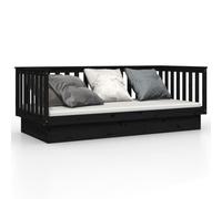 (Black, 100 x 200 cm) vidaXL Solid Wood Pine Day Bed Wooden Sofa Occasional Bed Multi Colours/Sizes