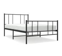 Metal Bed Frame with Headboard Bed Base Mattress Foundation Bedstead vidaXL