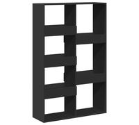 (black, 100 x 33 x 155.5 cm) vidaXL Room Divider Privacy Screen Room Partition Bookcase Engineered Wood