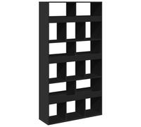 vidaXL Room Divider, Privacy Screen for Living Room, Screen Privacy Panel for Decoration, Room Partition, Modern Style, Black Engineered Wood