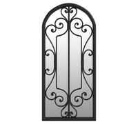 (black, 100 x 45 cm) vidaXL Mirror Sand Iron for Indoor Use Wall Mirror Black/Sand 100x45/70x30 cm