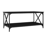 (black, 100 x 50 x 45 cm) vidaXL Coffee Table Engineered Wood and Iron Accent Table Multi Colours/Sizes