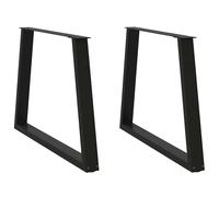 (black, 100 x (72-73.3) cm/ 2 pcs/ 1 piece) vidaXL Coffee Table Legs V-Shape Desk Legs Furniture Legs Bar Stand DIY Steel