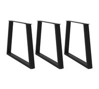 (black, 100 x (72-73.3) cm/ 3 pcs/ 1 piece) vidaXL Coffee Table Legs V-Shape Desk Legs Furniture Legs Bar Stand DIY Steel