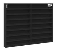 Vidaxl Vitrine Cabinet Black 100X8.5X75 Cm Engineered Wood