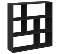 Vidaxl Room Divider Bookcase Black 102X29X103.5 Cm Engineered Wood