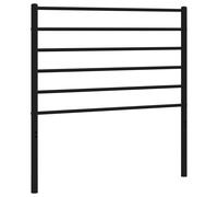 vidaXL Metal Headboard Black 107 cm