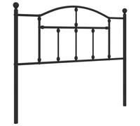 (black, 107 cm) vidaXL Metal Headboard for Bedroom Bed Header Bed Headboard Tall Headboard