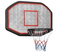 (black, 109 x 71 x 3 cm) vidaXL Basketball Backboard Polyethene Hoop Board Black/White Multi Sizes