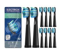 (black) 10pcs Electric Toothbrush Replacement Heads Work For Fairywill Electric Toothbrush FW-507 FW-508 515 FW-515 FW-551 YUNCHI Y1