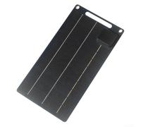 Black 10W Foldable Flexible Monocrystalline Solar Panel Charger ETFE Waterproof USB Output for Power Bank Outdoor Camping Hiking Charging