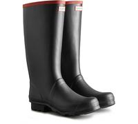 Hunter Womens Unisex Black Argyll Full Knee Wellington Boots UK 11