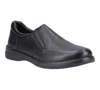 (Black, 11 (Adults')) Hush Puppies Matthew Leather Men's Black Loafers