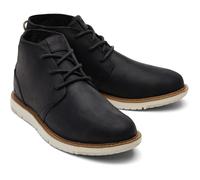 (Black, 11 (Adults')) TOMS Navi Leather Men's Black Boots