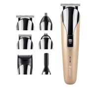 (Black) 11 in 1 Wireless Electric Hair Clipper Shaver Multi-function Rechargeable Ears Beard Nose Hair Trimmer