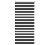 vidaXL Zebra Blind Black 110x200 cm Fabric Width 105.9 cm Polyester, Black