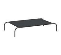 (black, 110 x 65 x 20 cm/ oxford) vidaXL Elevated Dog Bed Black Textilene Puppy Sleeping Basket Multi Sizes
