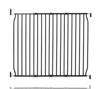 (Black, 110cm - 120cm) Safetots Screw Fit Metal Baby Gate, Black