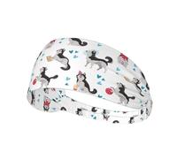 Black 11cm Wide Headbands for Women - Cute Husky Dog No.1024 Head Bands for Women's Hair, Hair Bands for Women's Hair