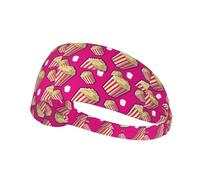 Black 11cm Wide Headbands for Women - Cute Popcorn No.1013 Head Bands for Women's Hair, Hair Bands for Women's Hair