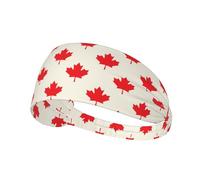 Black 11cm Wide Headbands for Women - Happy Canada Day Head Bands for Women's Hair, Hair Bands for Women's Hair