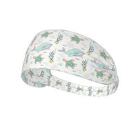 Black 11cm Wide Headbands for Women - Sea Turtle Gift No.20082 Head Bands for Women's Hair, Hair Bands for Women's Hair