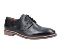 Hush Puppies Men's Brogues Bryson Leather Memory Foam Black UK 12