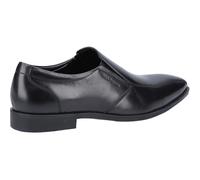 (Black, 12 (Adults')) Hush Puppies Ellis Leather Men's Black Slip-On Shoes
