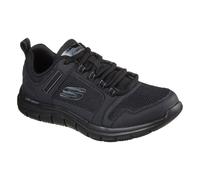 (Black, 12 (Adults')) Skechers Track Knockhill Leather Men's Black Trainers