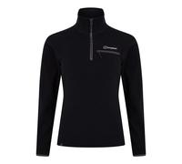 Berghaus Women's Prism 2.0 Micro Half Zip Polartec Fleece | Added Warmth | Flattering Style | Durable, Black/Black, 12